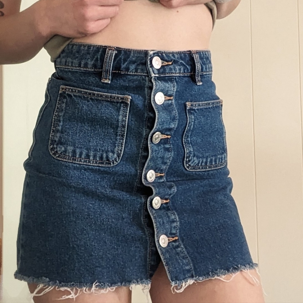 Zara denim skirt